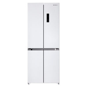 上菱439升十字对开四开门全空间净味大容量家用电冰箱 60cm超薄平嵌底部前置散热 BQE439PWFL(岩白)