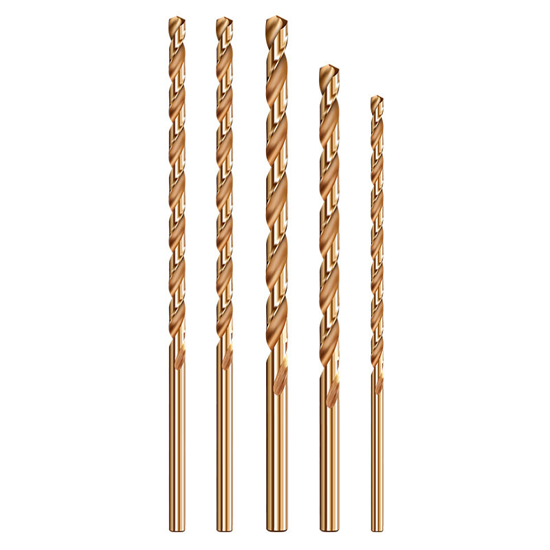 XMSJ含钴加长钻头不锈钢专用直柄麻花钻头超长深孔打孔金属木头高强度 10.5*250mm