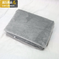 法兰绒毯办公室午睡空调毯午休毯单人毛毯披肩儿童毯盖腿毯沙发毯 三维工匠