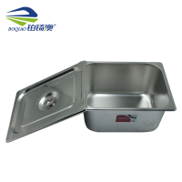 铂锜澳不锈钢份数盆 分餐打菜份数盘 含盖 1/1*15cm 个