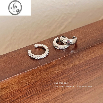 JiMi2023新款轻奢高级感三件套耳骨环小众设计感无耳洞耳夹耳环耳饰女