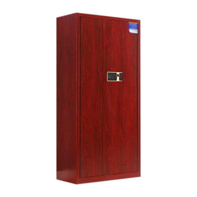 铭威盾保密柜财务档案柜文件柜办公室资料储物柜保险柜电子密码国保锁通体红木纹-指纹密码锁常规