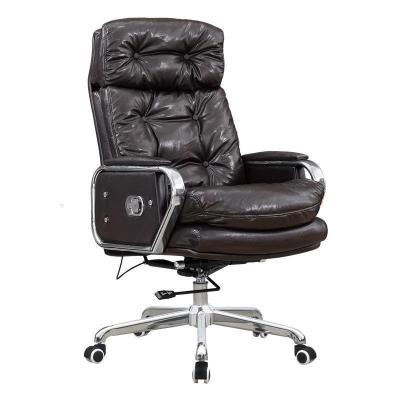 汐岩可躺老板椅家用现代简约升降老板椅旋转靠背职员椅办公椅1109