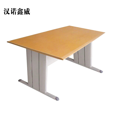汉诺鑫威图书室阅览桌工作桌2000*1000mm橘黄色台面(不含椅)[工厂现做 7天内发货]