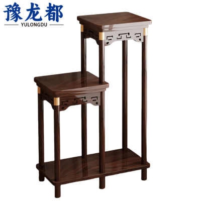 豫龙都组合花架木质个