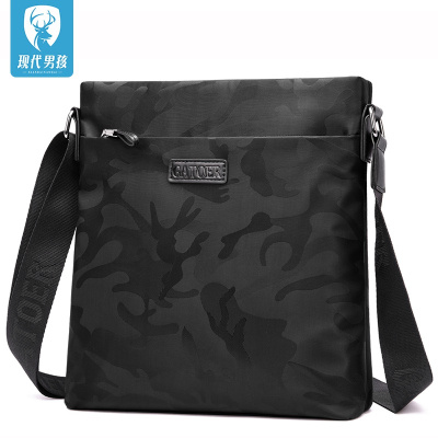 精品特卖-现代男孩（XIANDAINANHAI）ZOHA汉男包牛津布单肩包男斜挎包男士包包背包休闲包挎包小包IPAD