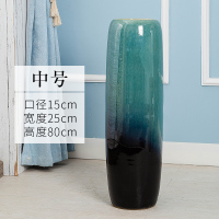景德镇落地花瓶大号陶瓷摆件客厅玄关干花装饰现代简约中式插花大 三维工匠 60cm高单瓶+粉梅花