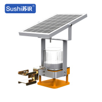 苏识 SS4867 DC3.7V 0.6W 0.3Hz IP66 LED太阳能声光警示灯(计价单位:盏)黄色