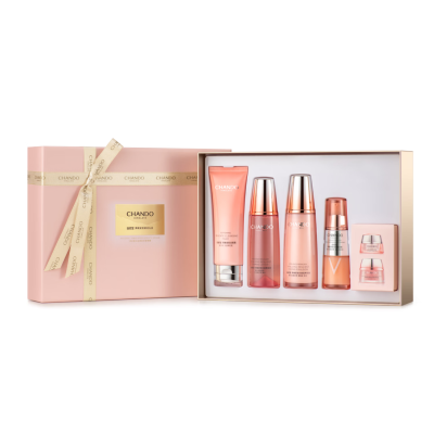 自然堂弹嫩紧致抗皱保湿四件套(洁水乳精华)