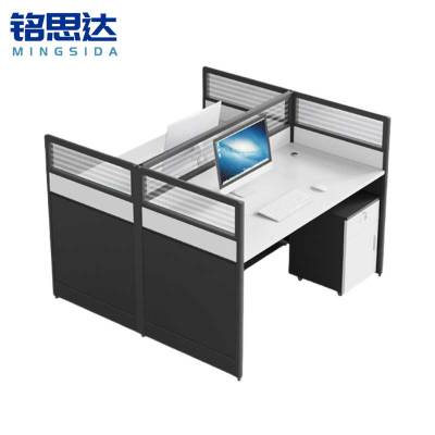 铭思达职员办公桌对坐双人位含柜套