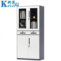 珂洋 备品柜 灰套白中二斗 台