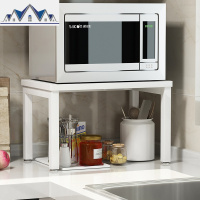 桌面微波炉储物架子落地多层收纳架厨房用品烤箱调料瓶厨房置物架 三维工匠