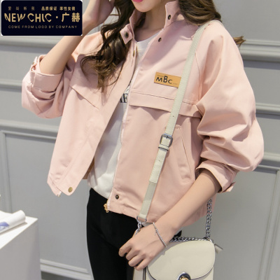 广赫2020秋季短外套女新款韩版女装秋装时尚百搭宽松学生bf短款风衣潮风衣