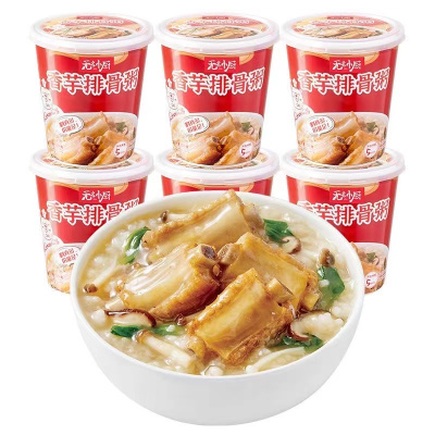无名小厨皮香芋排骨粥50g/杯*12一箱冻干冲泡粥