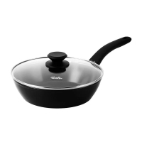 菲仕乐 瓷安24厘米舒适不粘煎锅(含玻璃盖)190100240000黑色星空底