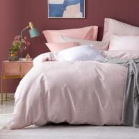 美帮汇四件套双面磨毛床上用品1.5m/1.8m全棉加厚套件硬糖粉