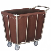 攸形布草车不锈钢个