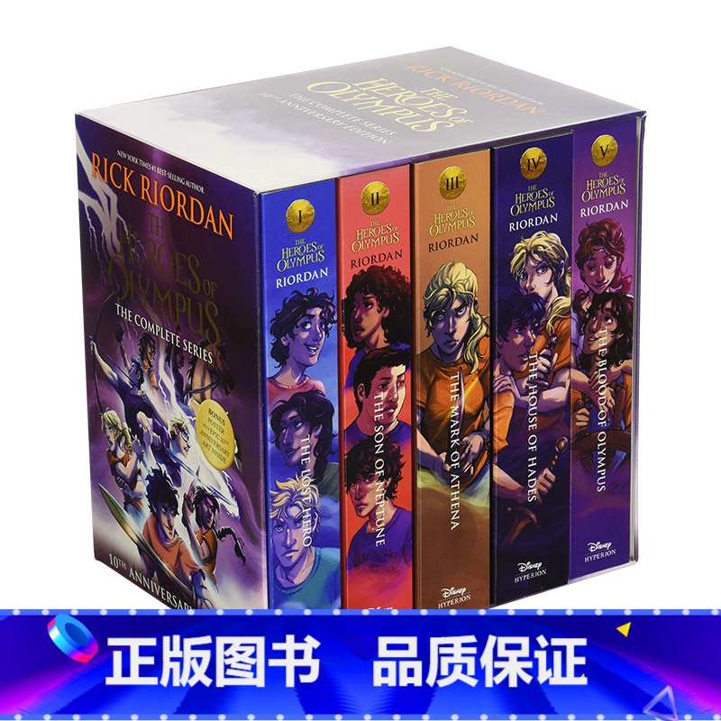 奥林匹斯英雄系列5册 珍藏版 [正版]英文原版波西杰克逊第二季奥林匹斯英雄系列5册Percy Jackson Heroe