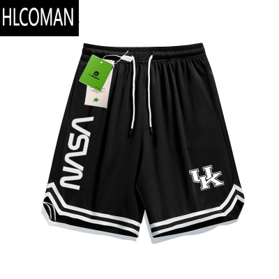 HLCOMAN速干运动篮球短裤男生夏季宽松运动裤薄款透气五分裤NCAA北卡
