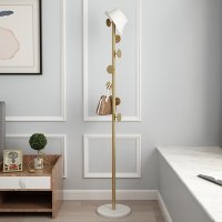 北欧小户型客厅落地挂衣架后现代简约轻奢大理石金属衣帽架衣服架