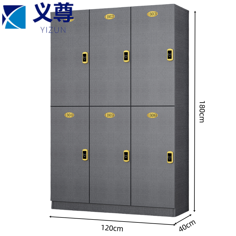 义尊 更衣柜 6门(感应锁) 台