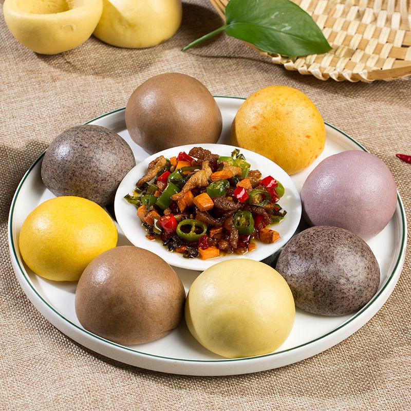 窝窝头 五谷杂粮包配菜粗粮馒头10/60个手工速冻营养早餐面食 6种口味