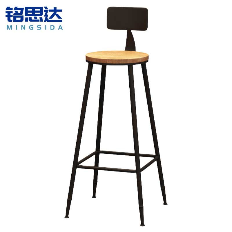 铭思达吧台椅实木把
