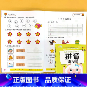 拼音练习册 幼小衔接黄金小课堂 [正版]拼音笔顺偏旁汉字描红300字写字描红本天天练全套幼小衔接一日一练幼儿园中班大班5