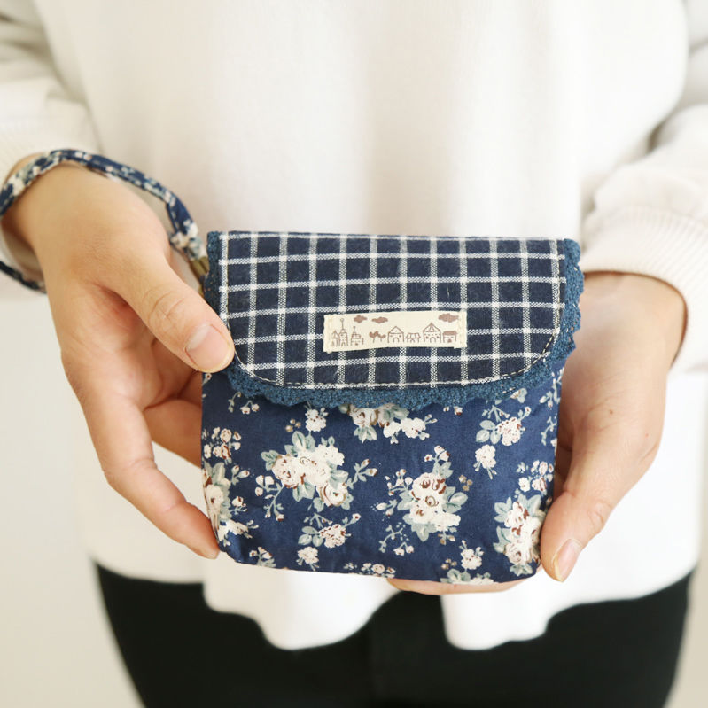 领头鸟夏季手拿小布包 女士布艺零钱包 民族风女包