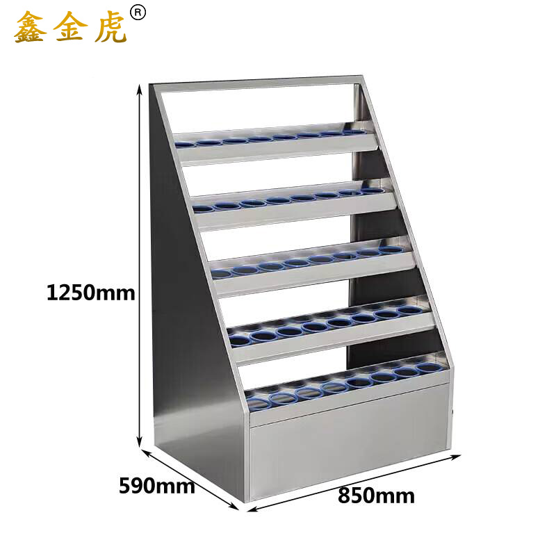 鑫金虎水杯柜40位不锈钢存放柜ZN5 850*590*1250mm