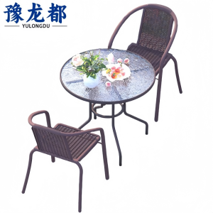 豫龙都 圆桌 二椅 套
