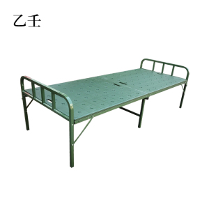乙壬钢塑两折床折叠床[工厂现做 7天内发货]