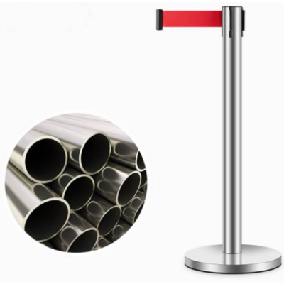 众恒丰 伸缩带隔离带不锈钢警戒警示柱-5米/个