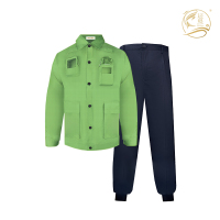 夏季长袖工作服(浅绿)T-013