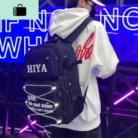 多层初中生书包女韩版高中学生大容量原宿ulzzang背包男双肩包男NEW LAKE 黑色