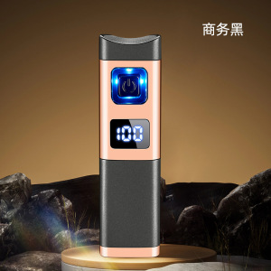 新创意三火直冲充电电子感应蓝焰雪茄专用聚火打火机气电二合一