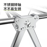 中锐智采 晾衣架落地折叠挂衣架晾衣杆阳台不锈钢晒衣架翼型室内外晒被架