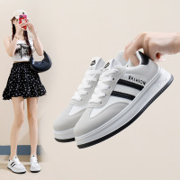 秋季新款韩版ins透气小白鞋女低帮休闲板鞋厚底松糕鞋