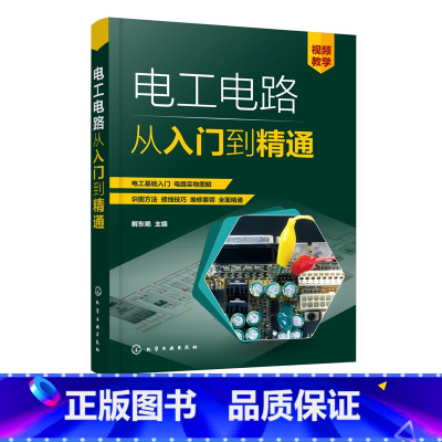 [正版]电工电路从入门到精通 低压电气控制器件与变配电线路电子元器件 电子电家电电器线路识图与安装接线步骤技巧 零基础