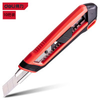 得力(deli) SK2塑柄重型美工刀(红)DL025G