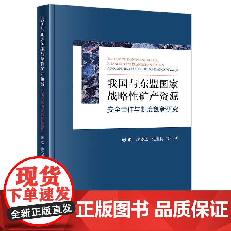 我国与东盟国家战略性矿产资源安全合作与制度创新研究 廖欣 廖凌风 史亚博等著 法律出版社 正版图书