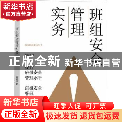 正版 班组安全管理实务 谢振华 中国工人出版社 9787500877394 书