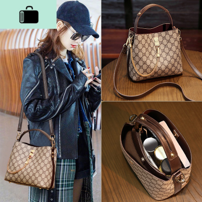 2020春夏新款流行时尚百搭水桶女包包宽带斜挎单肩包女士手提包潮NEW LAKE 灰色