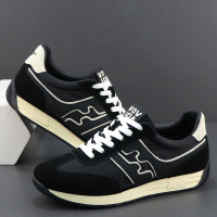 男鞋春季新款平底男士休闲德训鞋欧洲站男鞋真皮轻便运动潮鞋