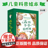 森林爷爷自然课(全12册)7-14岁儿童科普百科绘本自然教育读物美育观察力专注力创造性游戏涂色认知实中国植物很高兴认识你