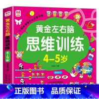 [加厚升级版]左右脑思维训练4-5岁 [正版]全套4册 左右脑思维训练2-3-4-5-6岁 幼儿全脑开发大脑智力开发专注