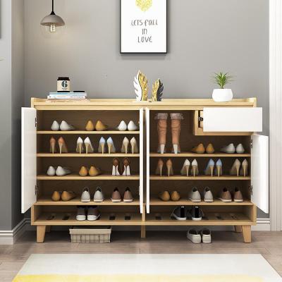 森美人北欧鞋柜家用口大容量简约现代多功能厅玄关柜客厅储物收纳柜