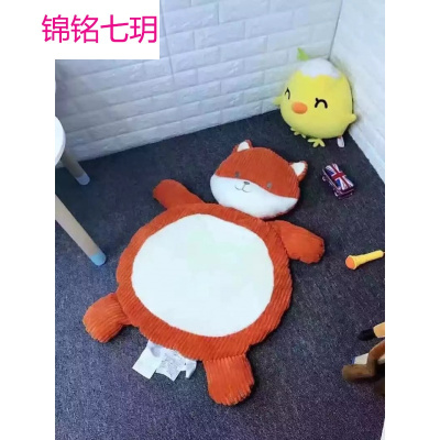 锦铭七玥大象狐狸公仔婴儿睡垫毛绒地垫爬行垫床垫靠垫底板宠物猫狗坐垫