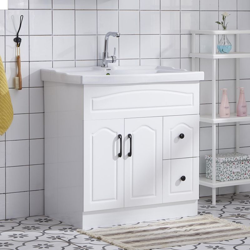 阳台洗衣池带搓板洗衣机台面洗手盆ciaa柜组合落地式陶瓷盆水池台盆