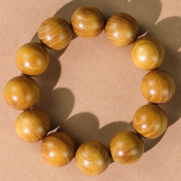 厂家批发柘木手串20MM单圈男女情侣手链佛珠饰品黄檀木古风民族风送女朋友老婆情人节七夕生日礼物